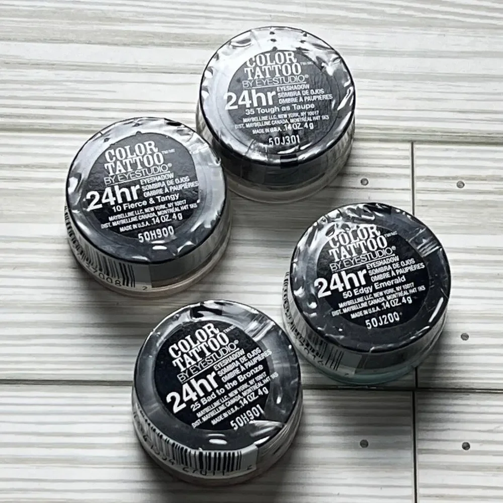 Maybelline Makeup Beauty New York Color Tattoo By Eye Studio Four Eyeshadows